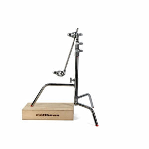 20" C-Stand W/Sliding Leg, Includes Grip Head & Arm - Chrome