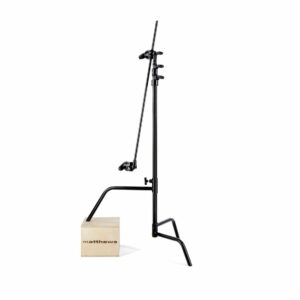 40" C-Stand W/Sliding Leg, Includes Grip Head & Arm - Black